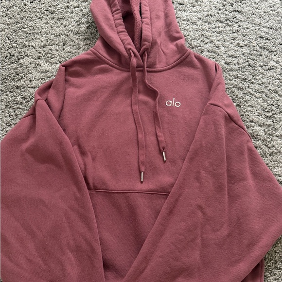 ALO Yoga Hoodie & Jogger Set - Dusty Rose - Picture 2 of 7